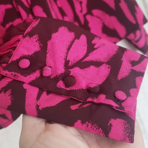 Who What Wear puff-sleeved blouse with tie - Picture 8 of 15